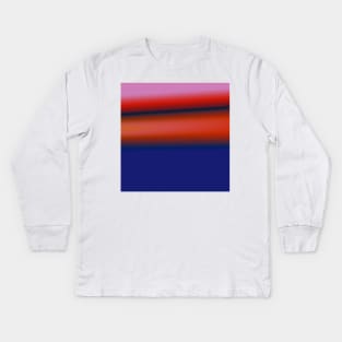 red blue texture art Kids Long Sleeve T-Shirt